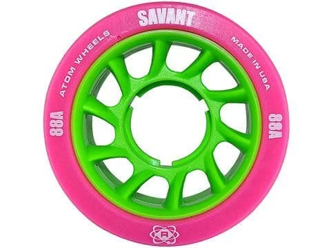 Atom Savant Derby Wheels - Pink 88A 3 Atom Savant Derby Wheels - Pink 88A