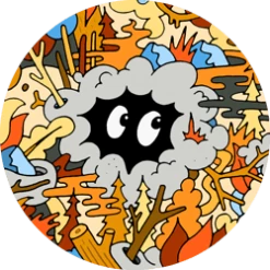 NUN Accessories - Non Universal RADnuts (Eyes In Cloud)