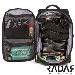 RADAR WHEELS ROLLING GEAR BAG - BLACK -Sports Roller Shop radar wheels rolling gear bag black 4 27130 p
