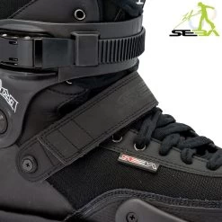 Seba CJ2 Prime Aggressive Boots - Black Inc Soul Plate -Sports Roller Shop seba cj2 prime aggressive boots black inc soul plate 4 32567 p