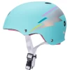 Triple 8 Certified Sweatsaver Helmet Teal Hologram -Sports Roller Shop triple 8 certified sweatsaver helmet teal hologram 2 29106 p